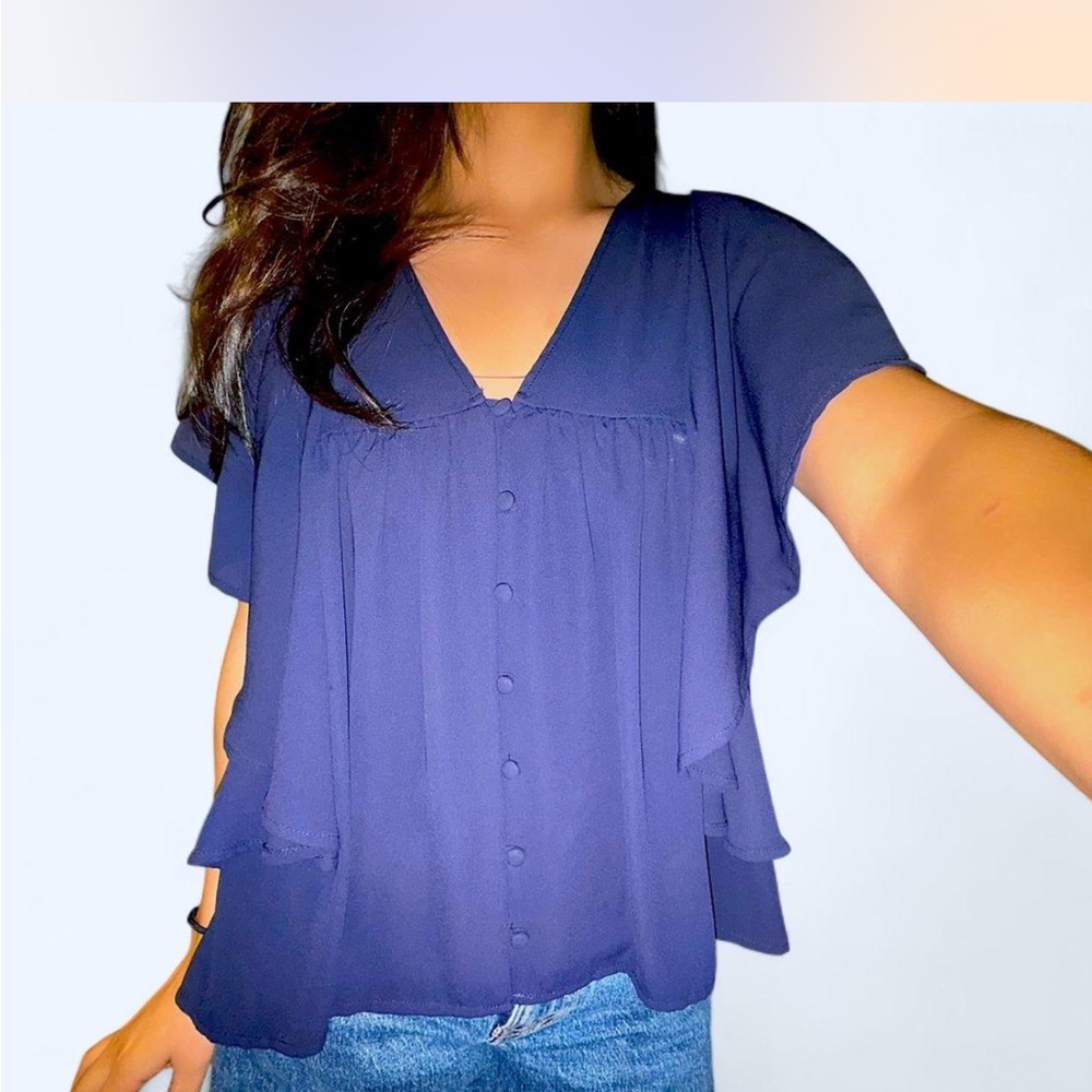Express Deep Blue Women's Blouse